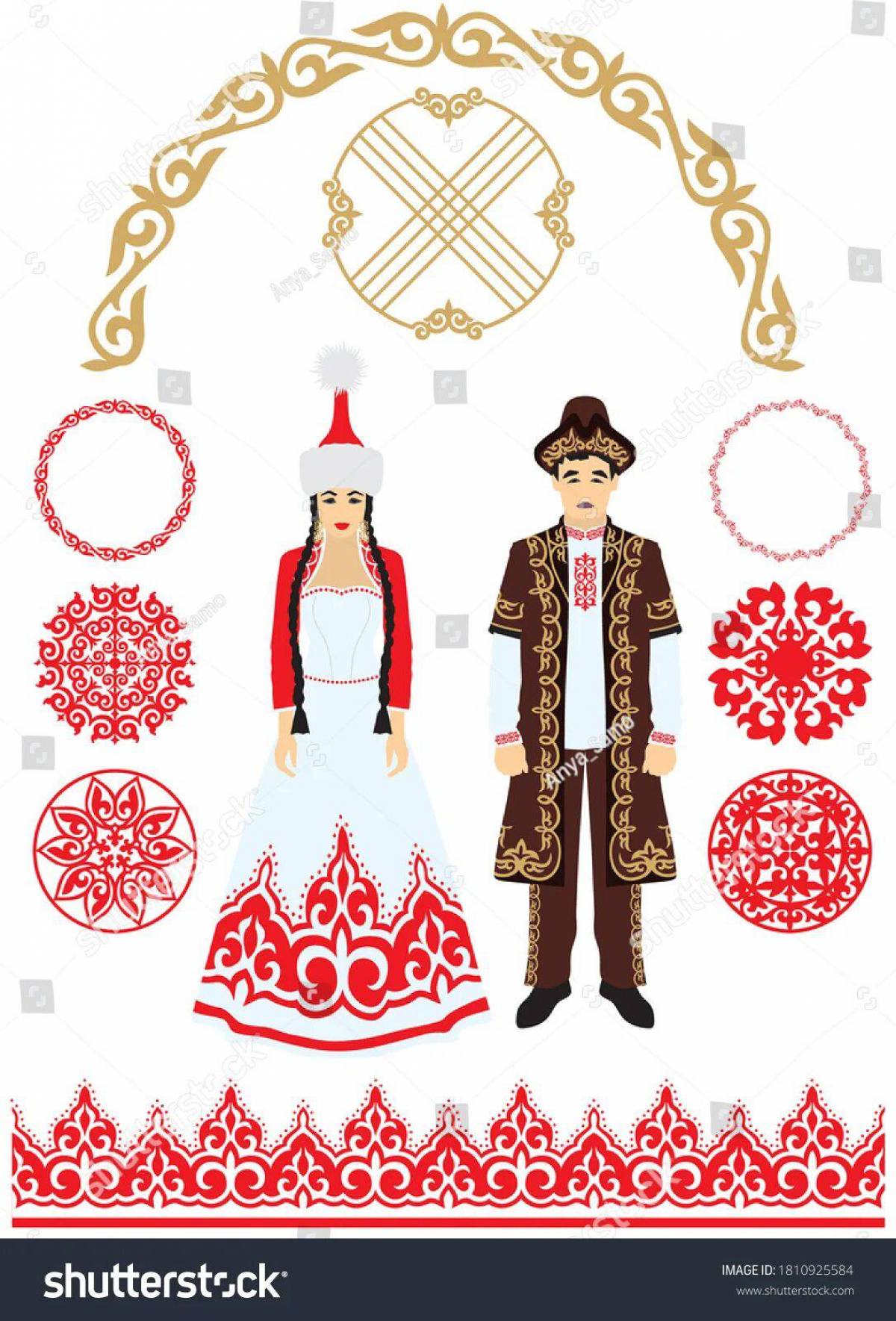 Национальный костюм казахский #9