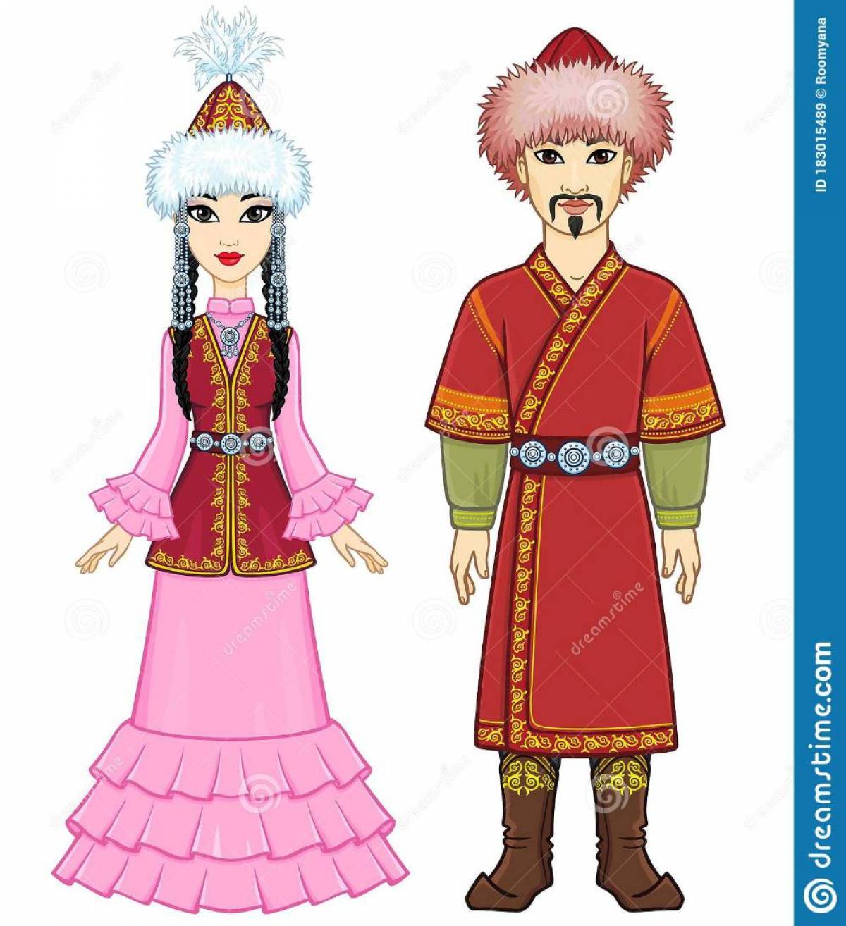 Национальный костюм казахский #39