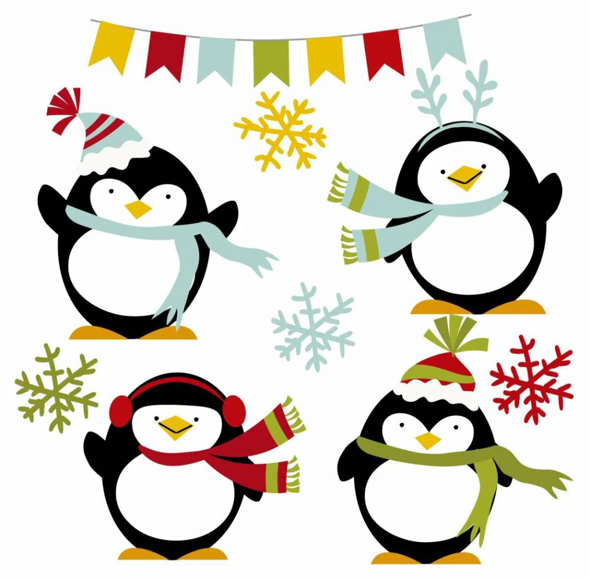 Новогодний пингвин #35