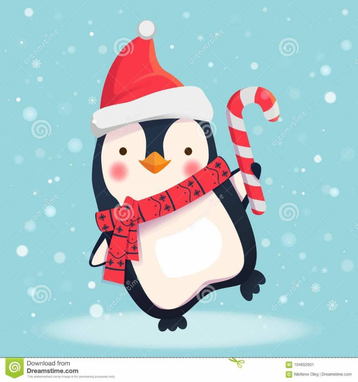Новогодний пингвин #36