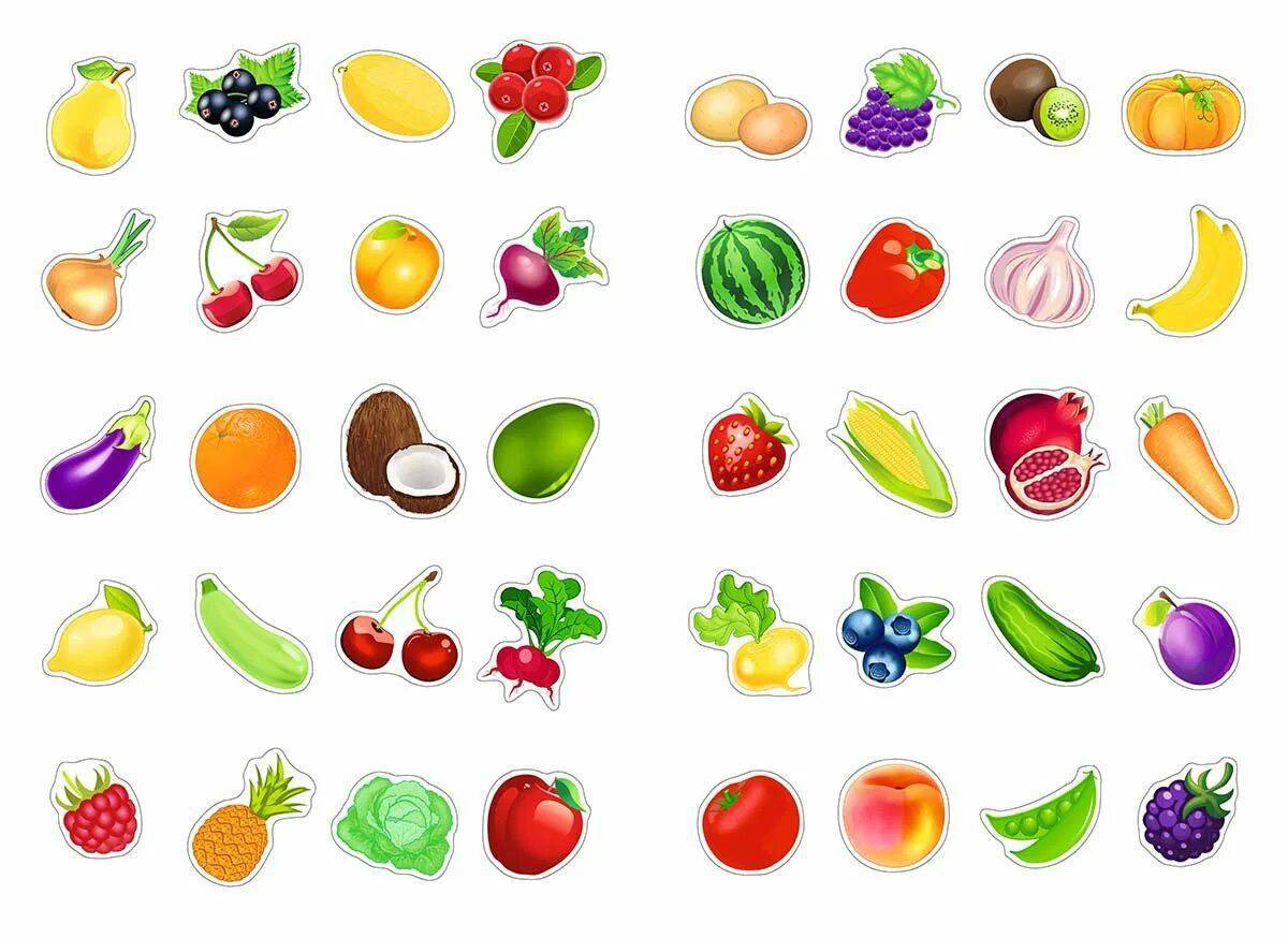 Овощи и фрукты для детей 2 3 лет #27