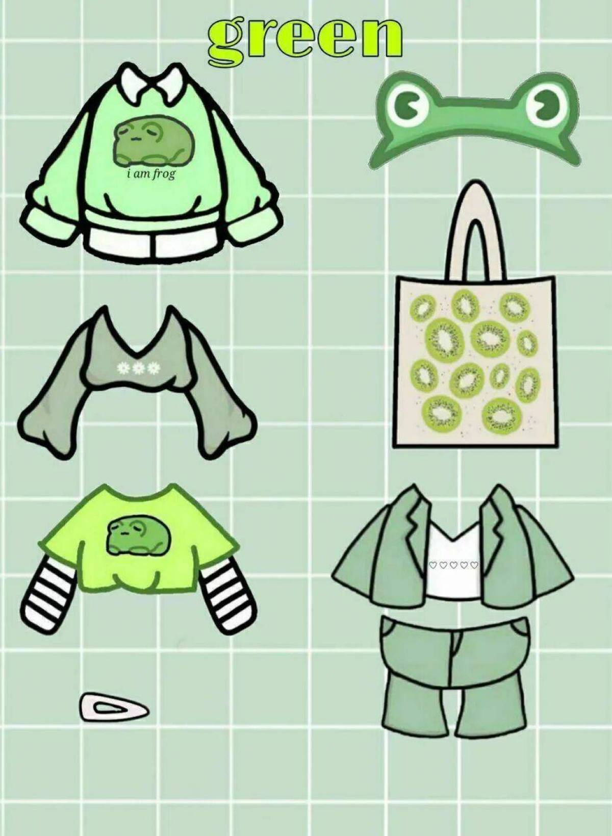 Одежда для уточки лалафанфан из бумаги #14