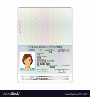 Раскраска паспорт для детей #23 #434243
