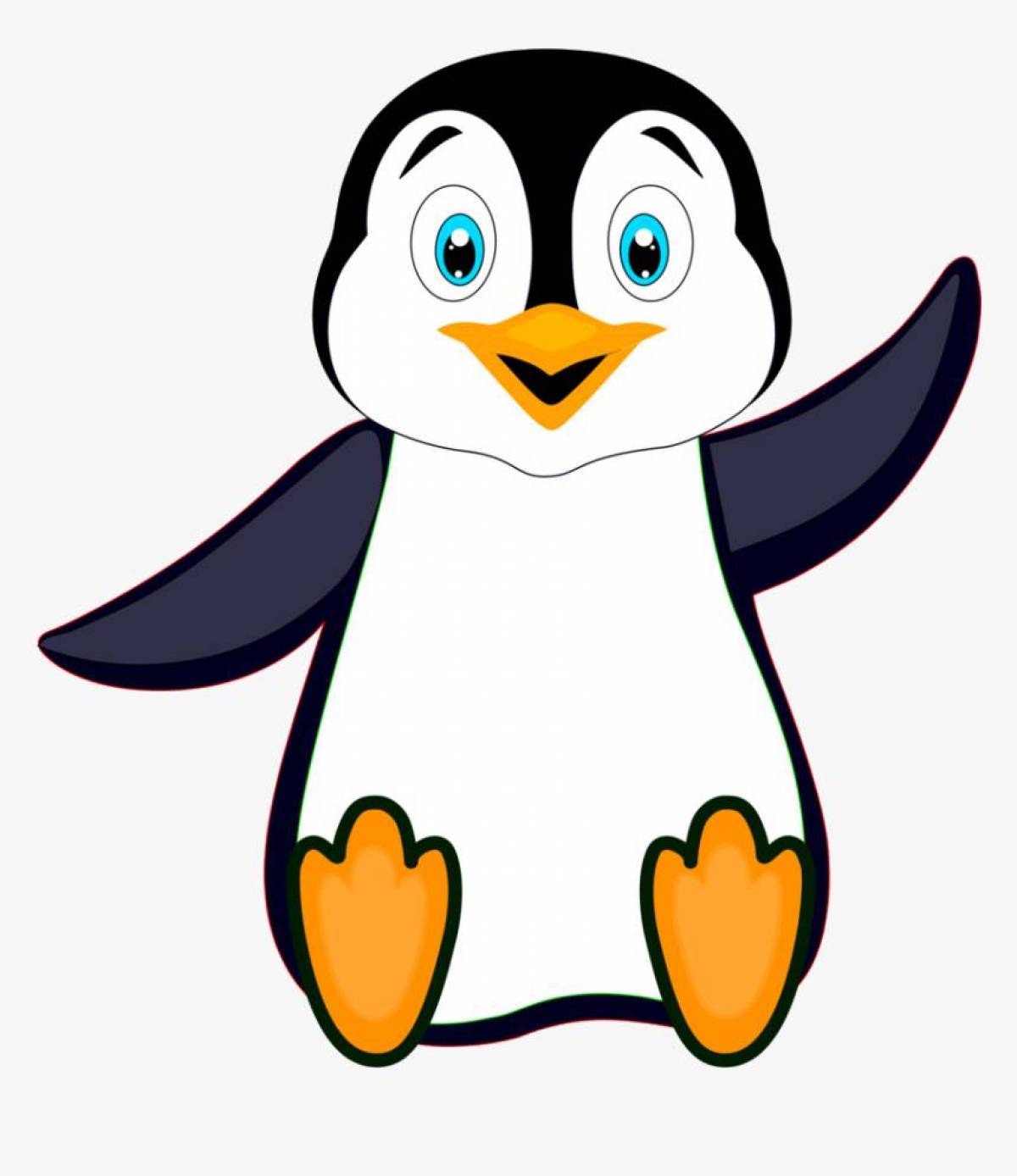 Пингвин рисунок для детей #1