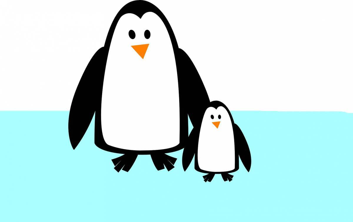 Пингвин рисунок для детей #8