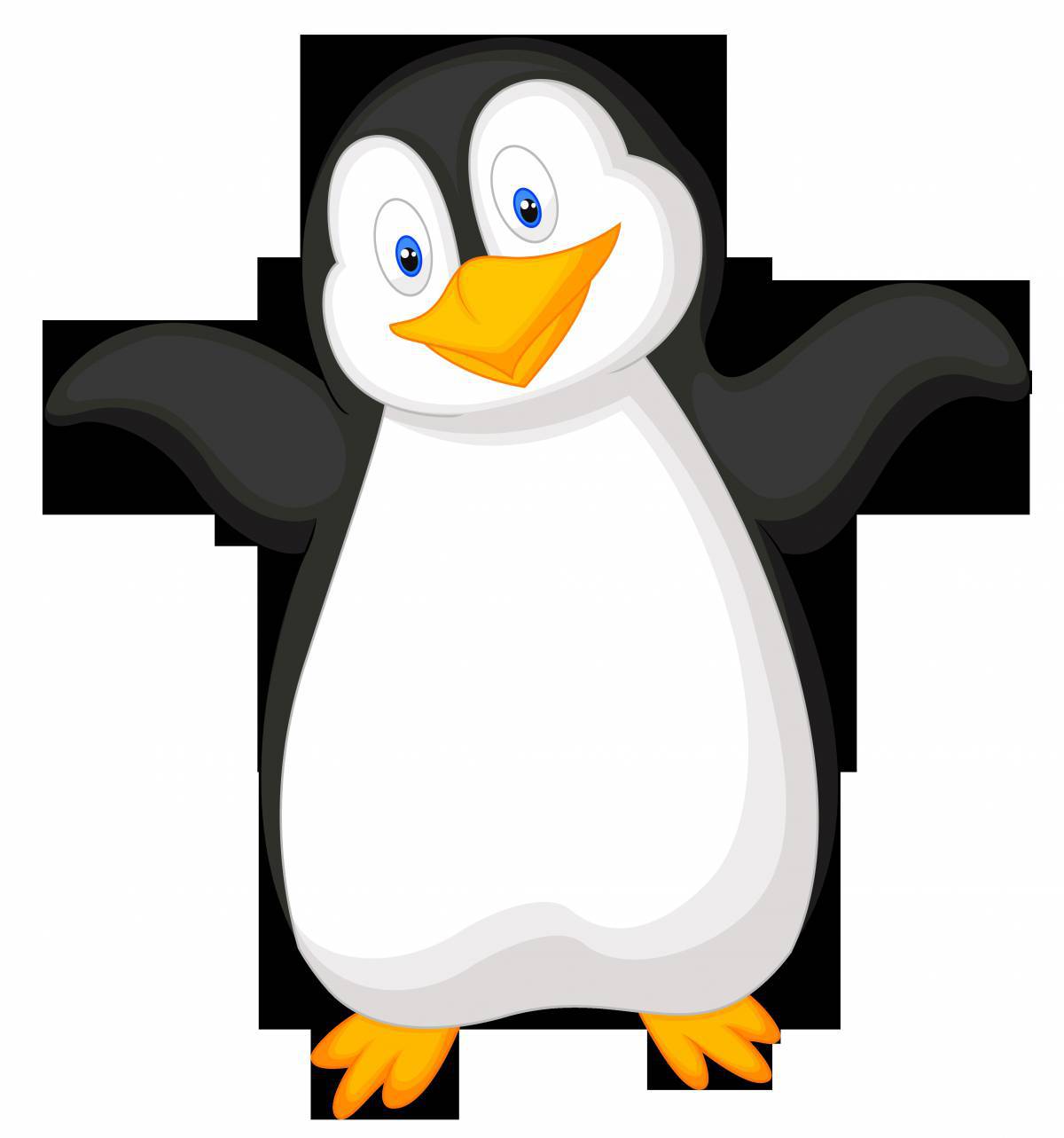 Пингвин рисунок для детей #27