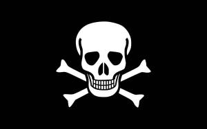 Раскраска пиратский флаг #18 #440646