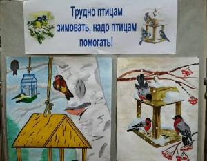 Раскраска покормите птиц зимой для детей #14 #453398