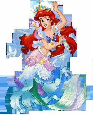 Раскраска принцесса русалка #9 #460134