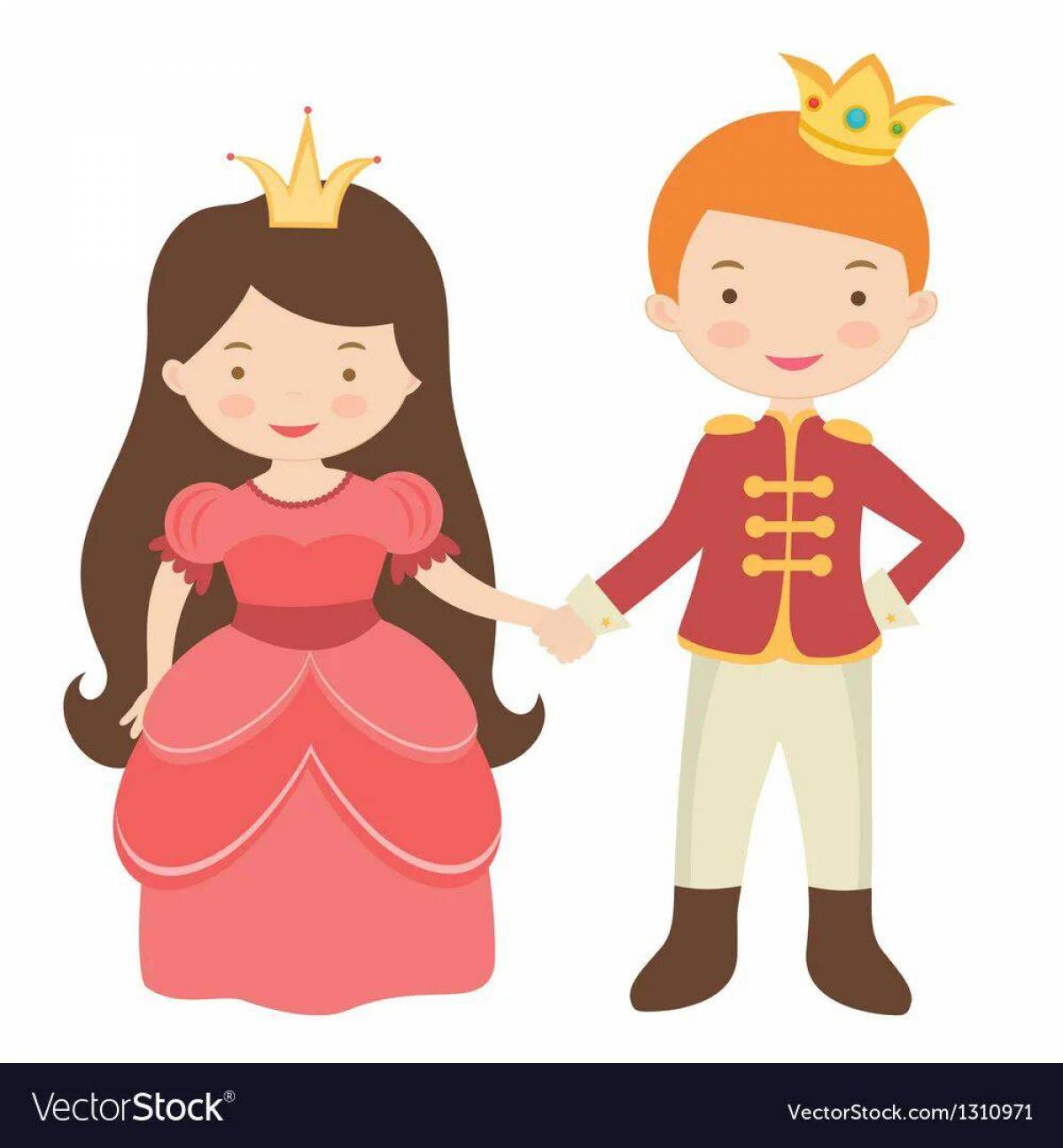 Принцесса и принц для детей #32
