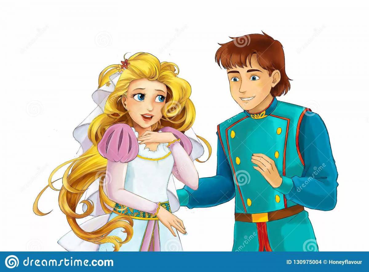 Принцесса и принц для детей #35
