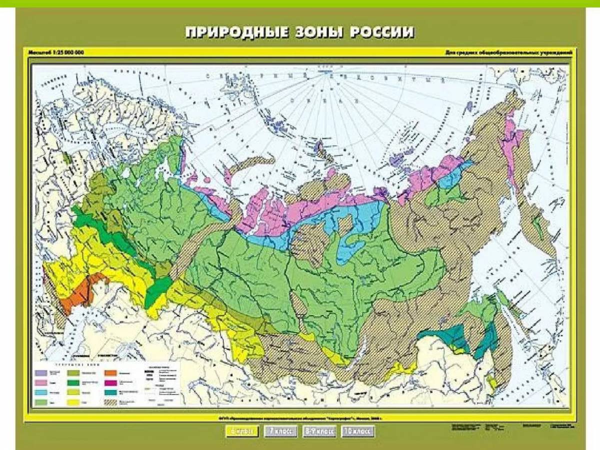 Природные зоны россии 4 класс окружающий мир #7