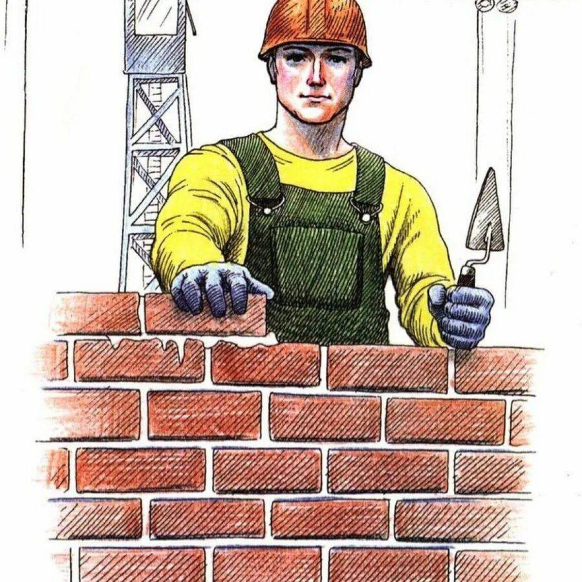 Профессия строитель для детей #1