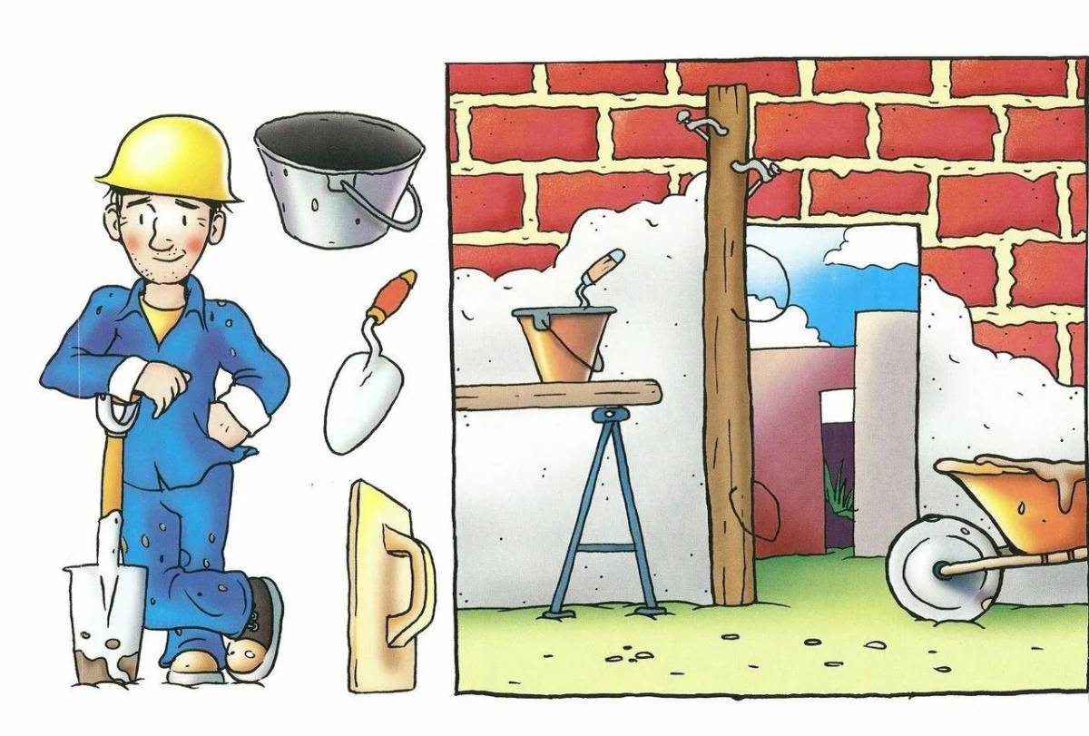 Профессия строитель для детей #24