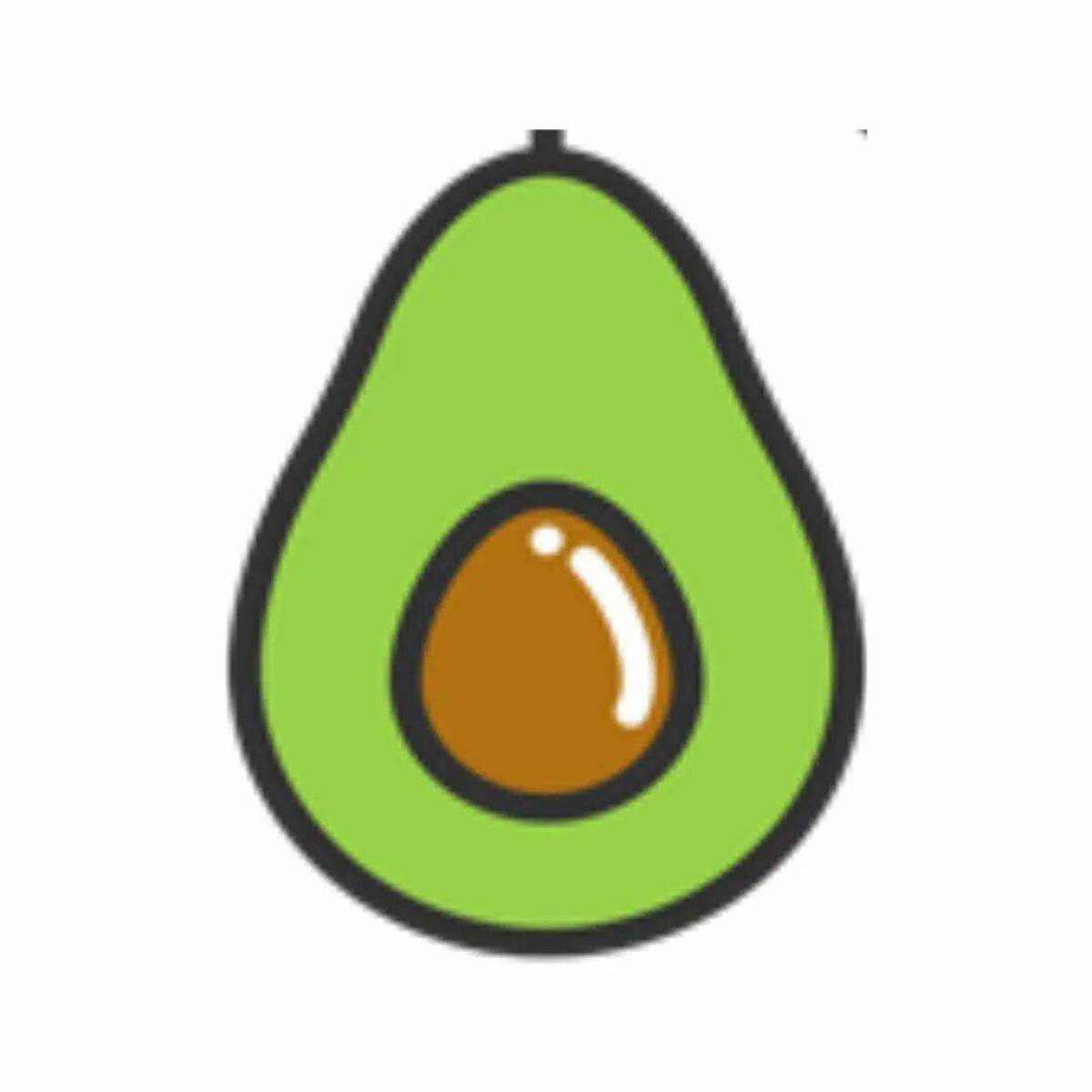 Рисунок авокадо #6