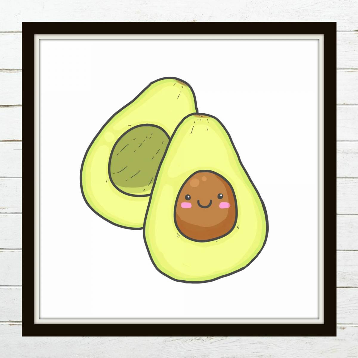 Рисунок авокадо #10
