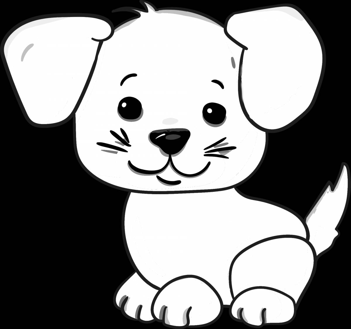 Рисунок собака для детей #4