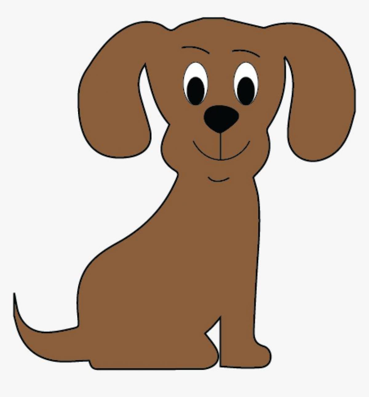Рисунок собака для детей #18