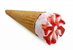 Раскраска рожок мороженого #4 #478027