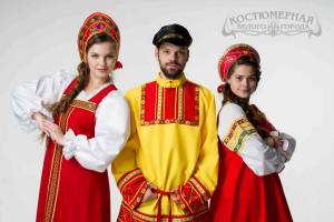Раскраска русско народный костюм #11 #481760