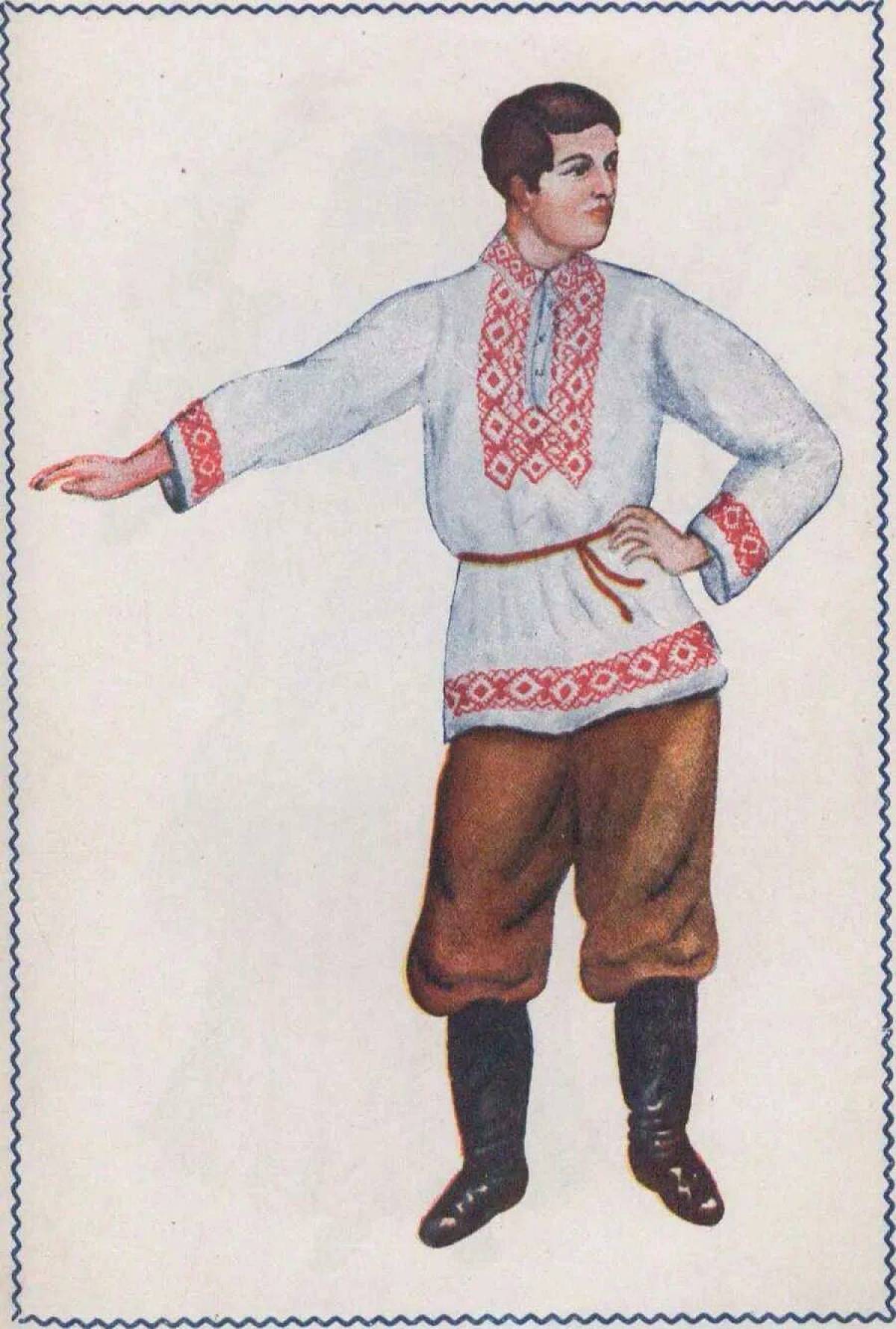 Русский народный костюм мужской #28