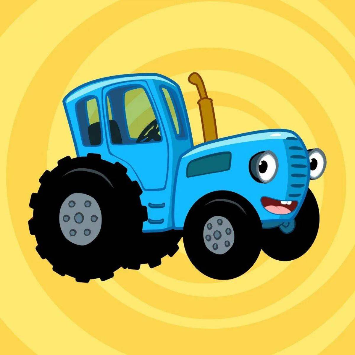 Синий трактор картинки #1