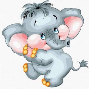 Раскраска слоненок для детей #31 #498751