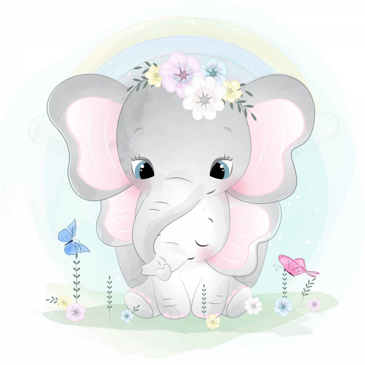 Слоненок для детей #15