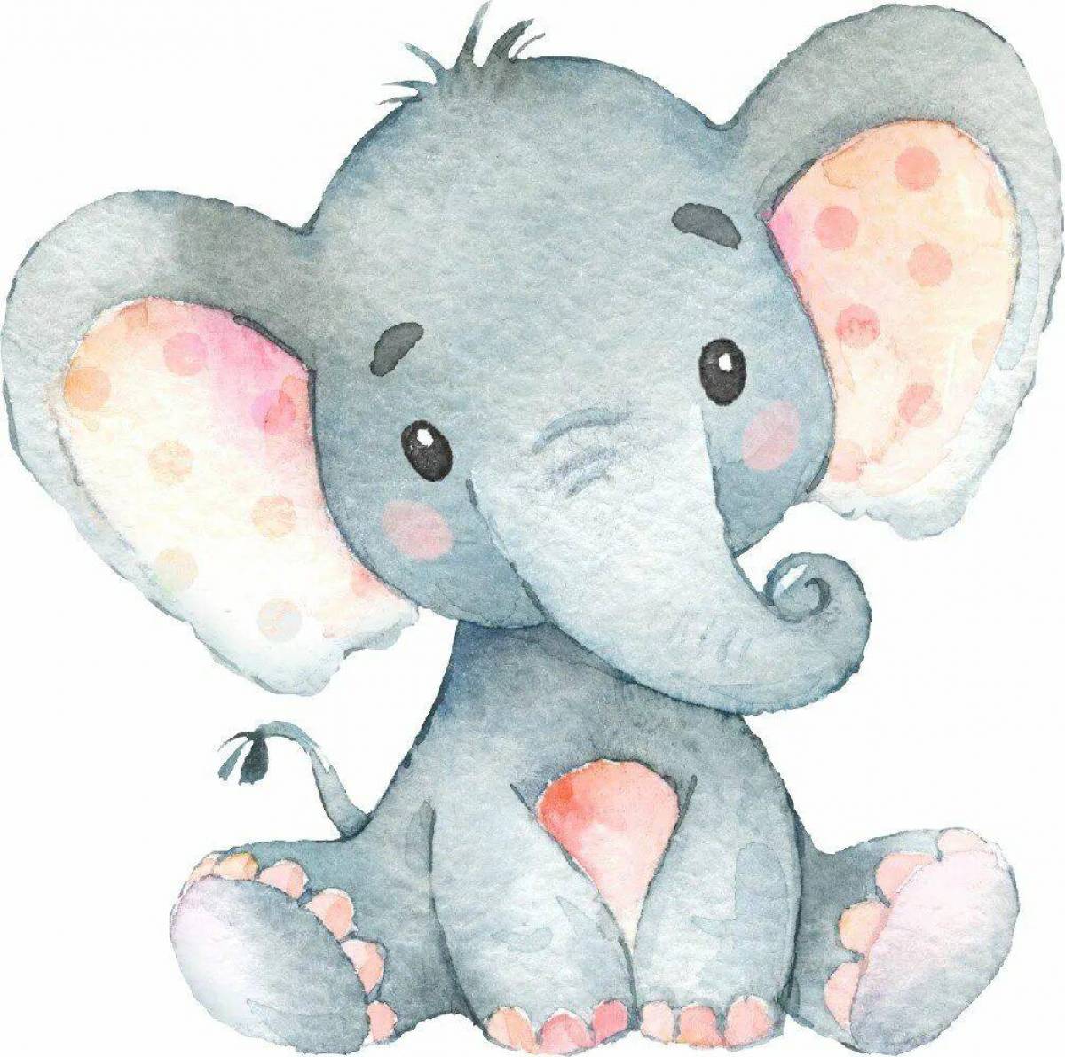 Слоненок для детей #24