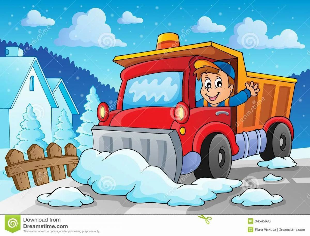 Снегоуборочная машина для детей #38