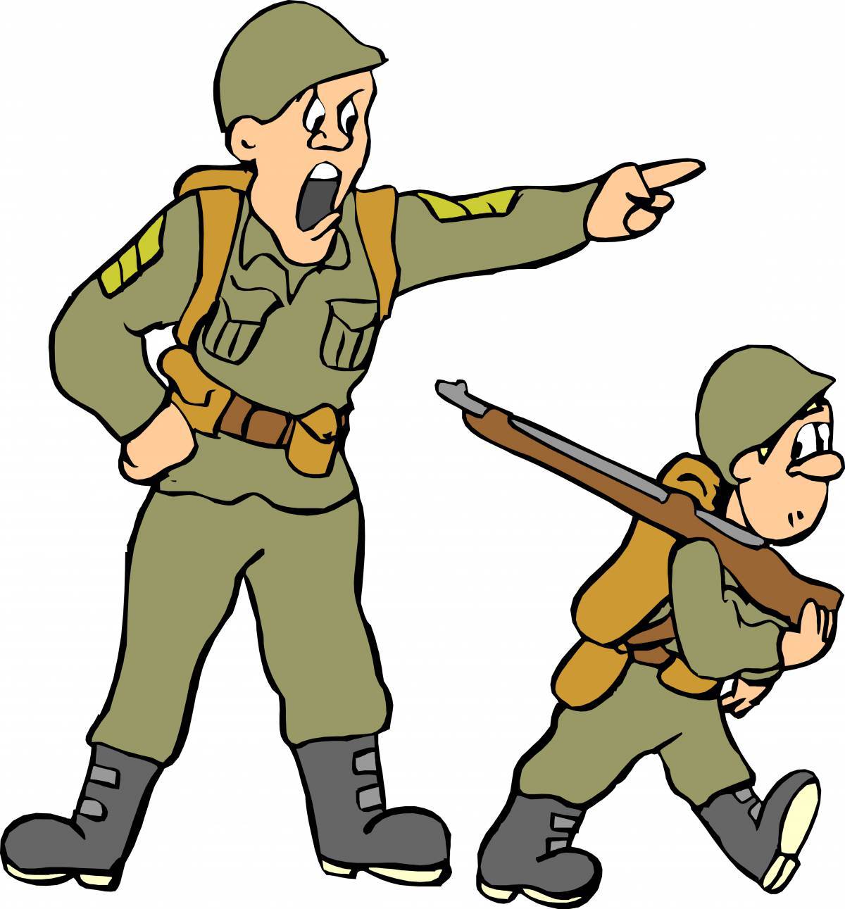 Солдат рисунок для детей #27