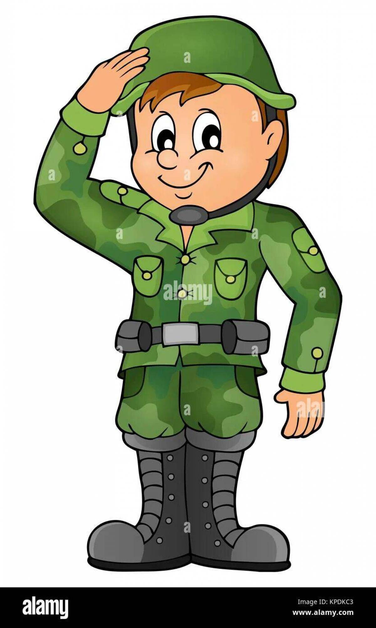Солдат рисунок для детей #33