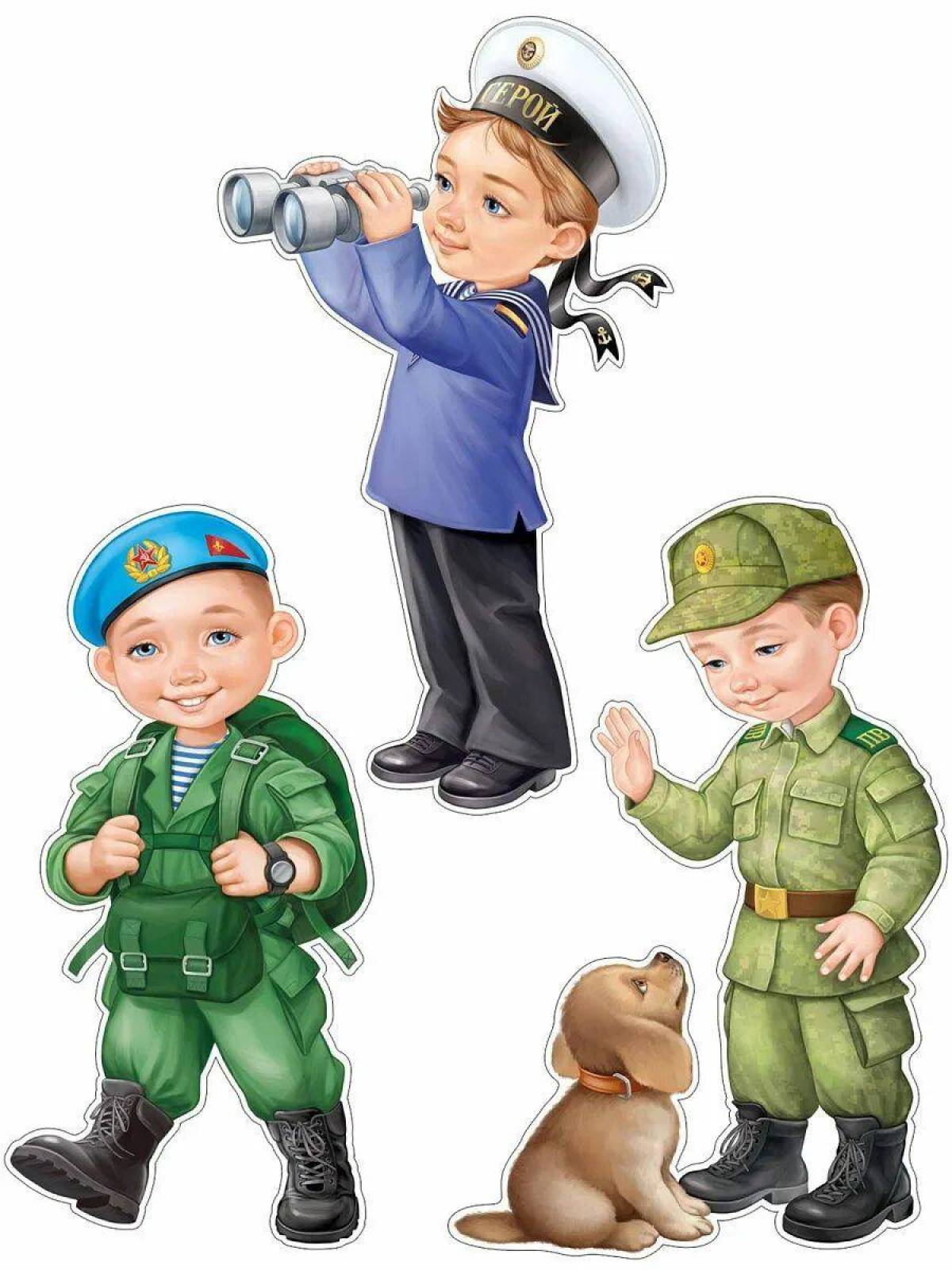Солдаты разных родов войск для детей #19