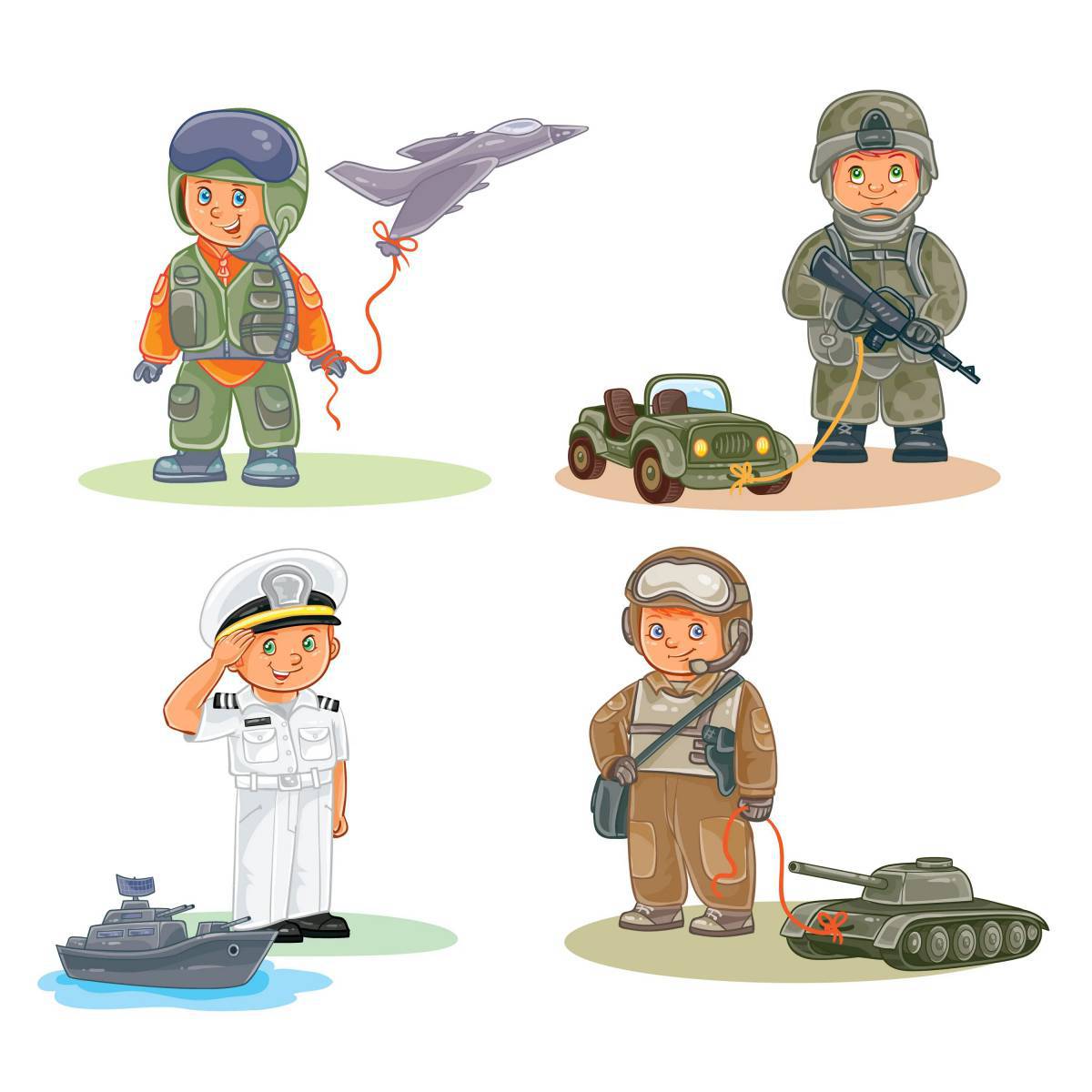 Солдаты разных родов войск для детей #32