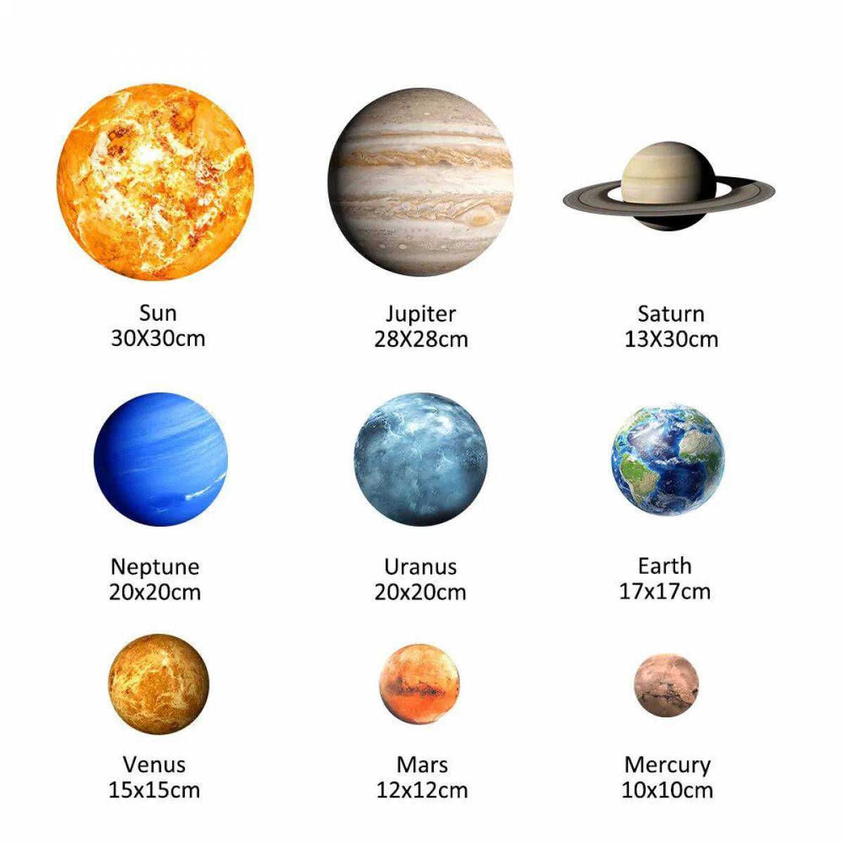 Солнечная система с названиями планет #5