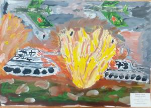 Раскраска сталинградская битва глазами детей #7 #510668