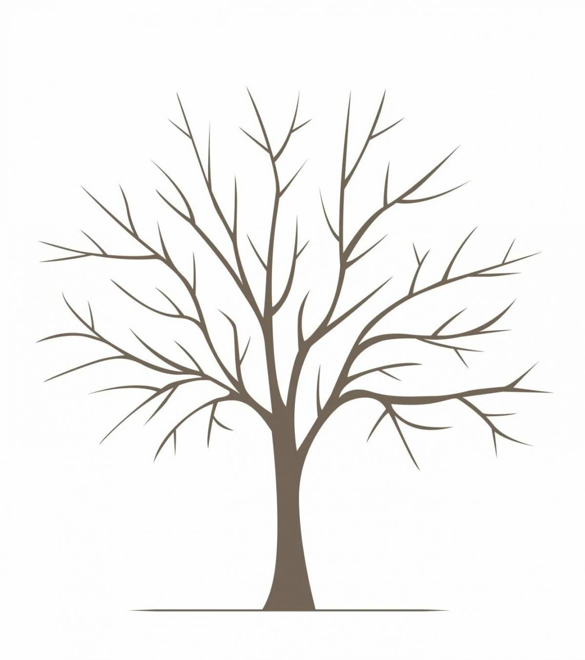 Ствол дерева для детей без листьев #15