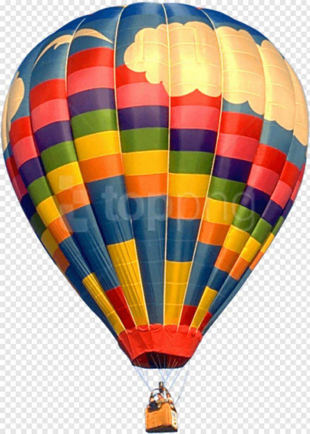 Воздушный шар с корзиной #29