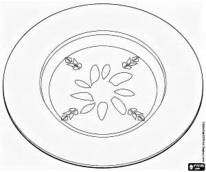Раскраска тарелка для детей 2 3 лет #19 #519580