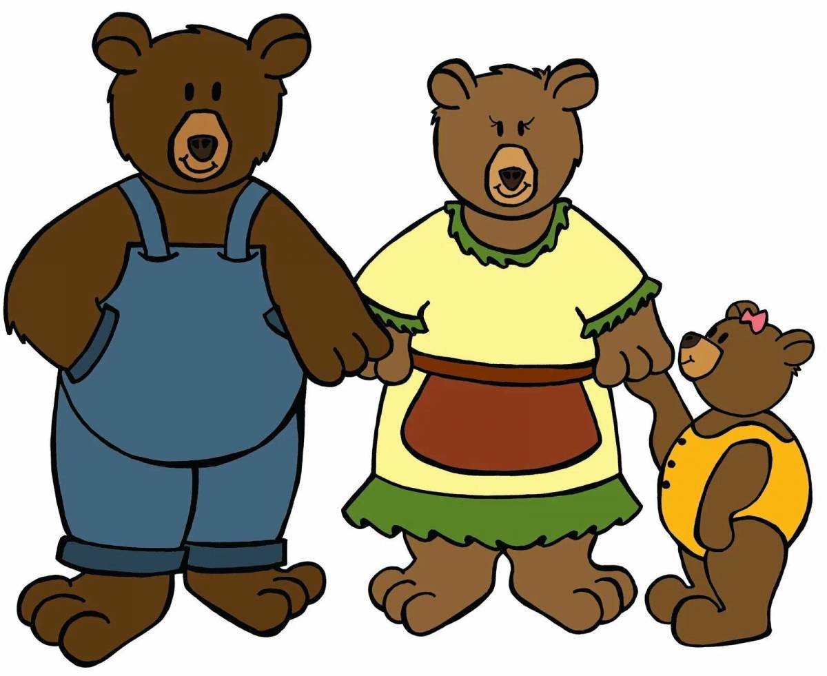 Три медведя для детей 3 4 лет #15