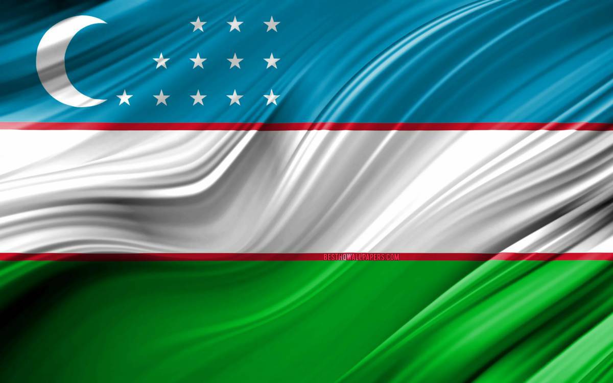 Флаг узбекистана #7