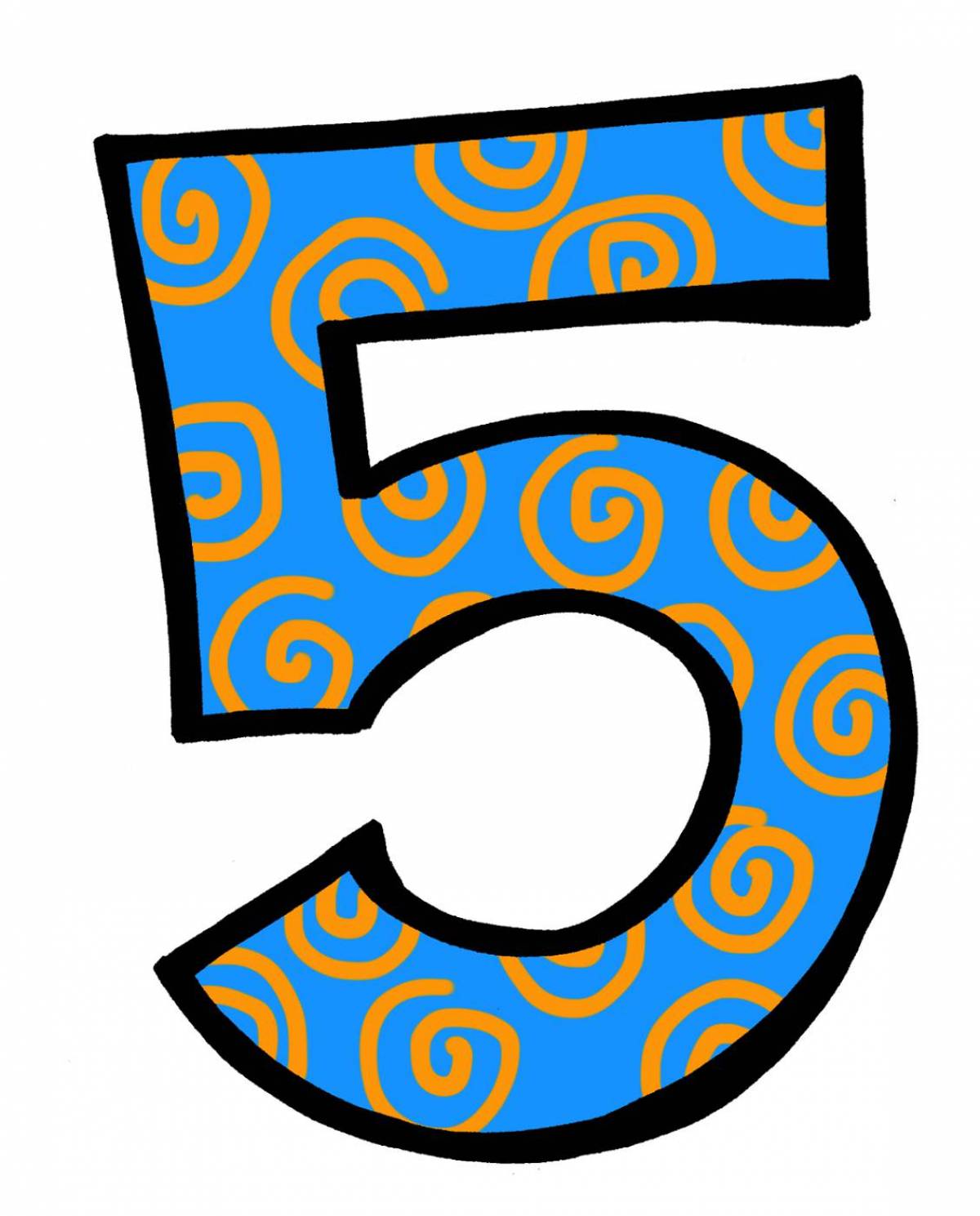 Цифра 5 для детей #6