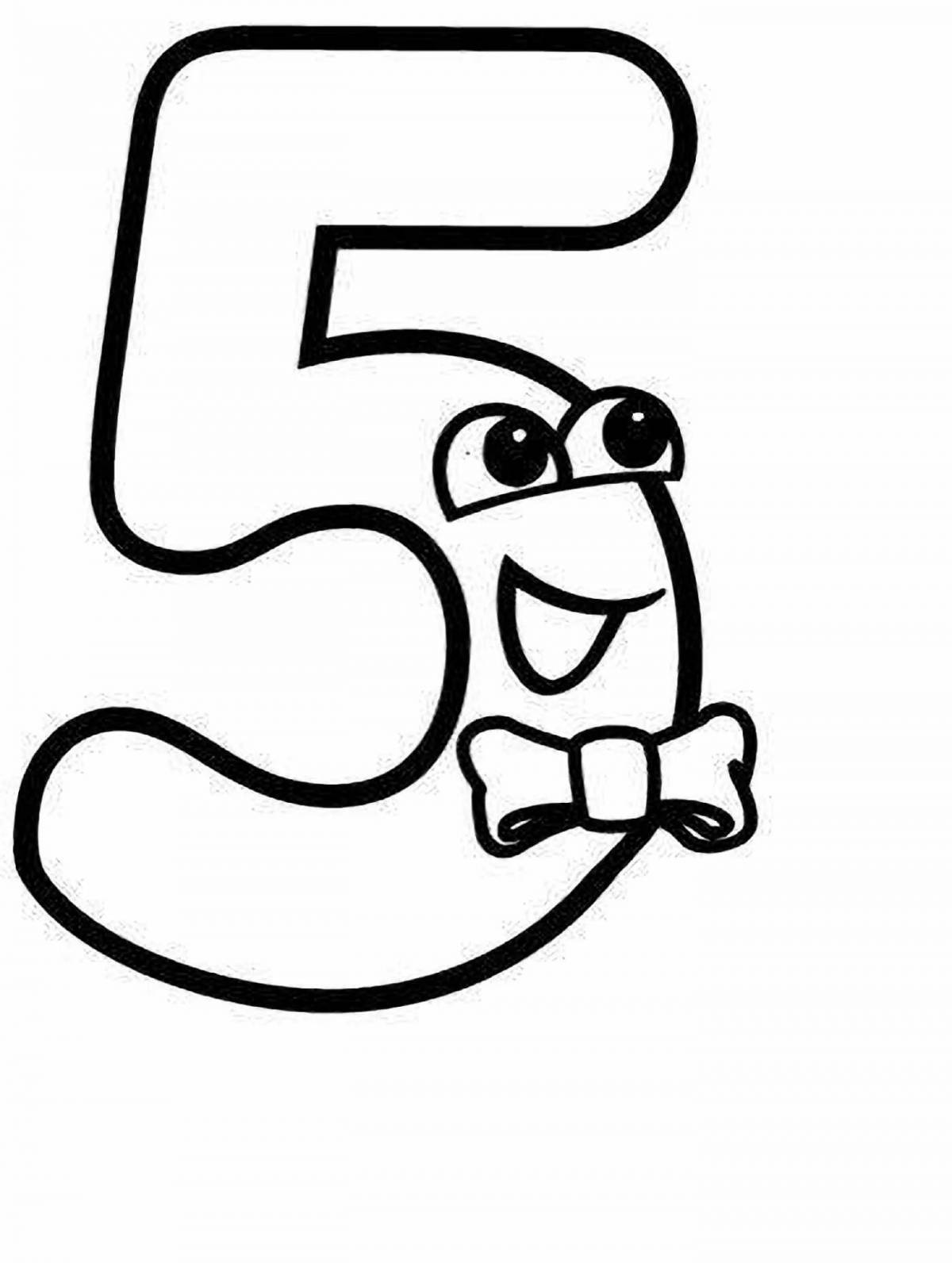 Цифра 5 для детей #23