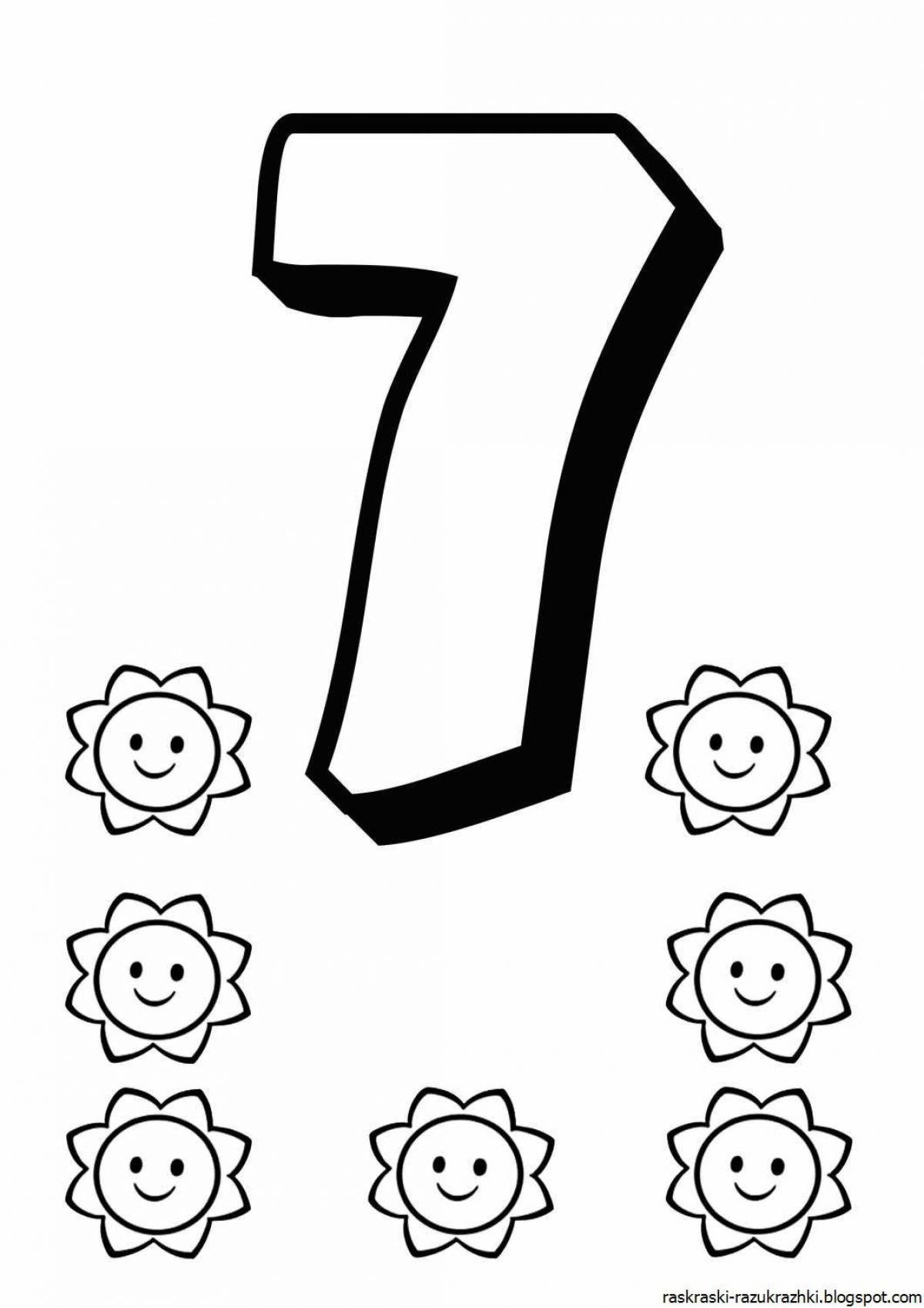 Цифра 7 для детей #28