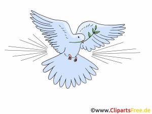 Раскраска голубь мира для детей #2 #53446