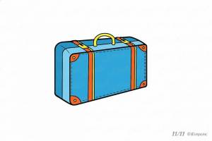 Раскраска чемодан для детей #5 #558912