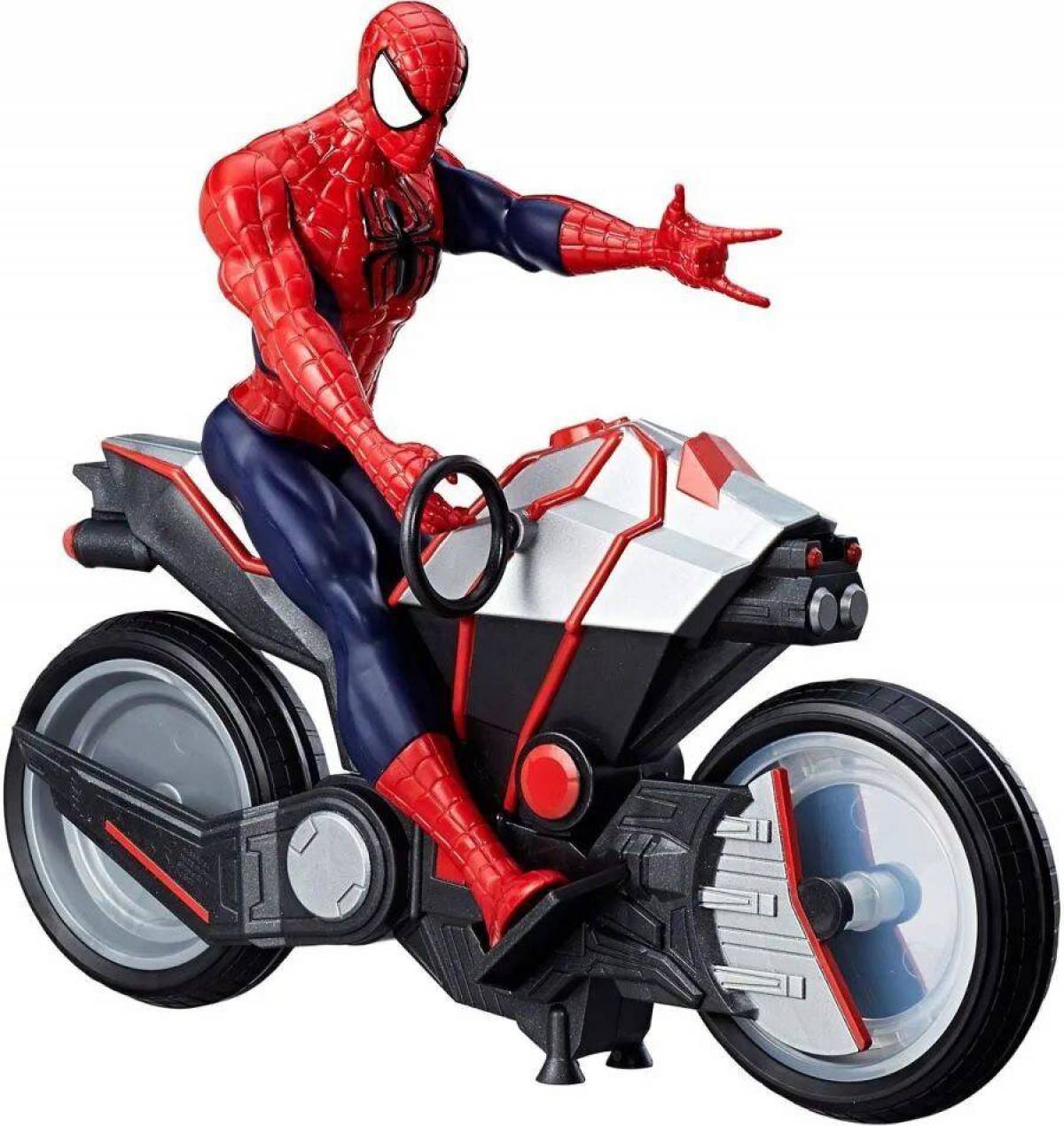 Человек паук на мотоцикле #31