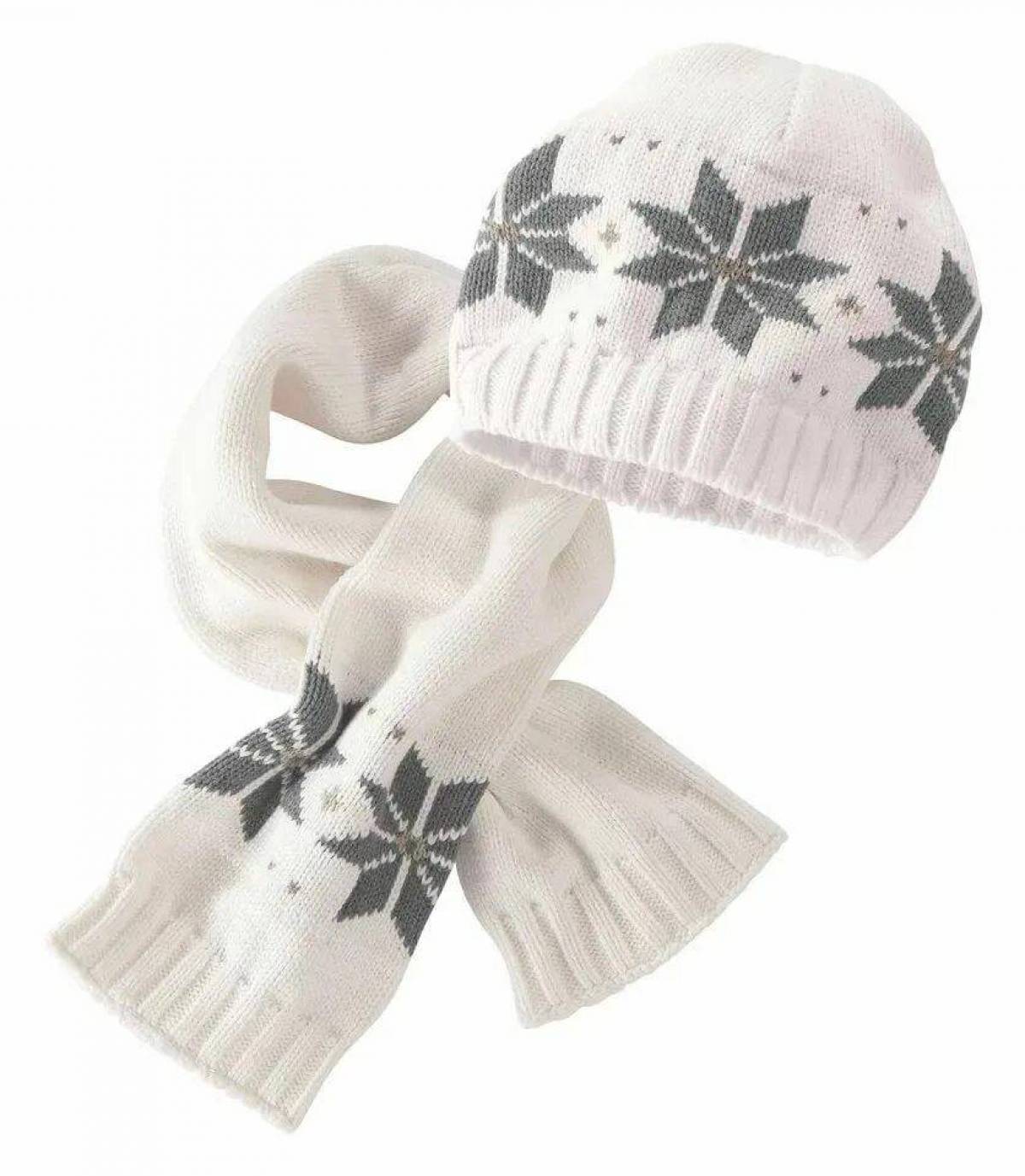Шапка и шарф для детей #3