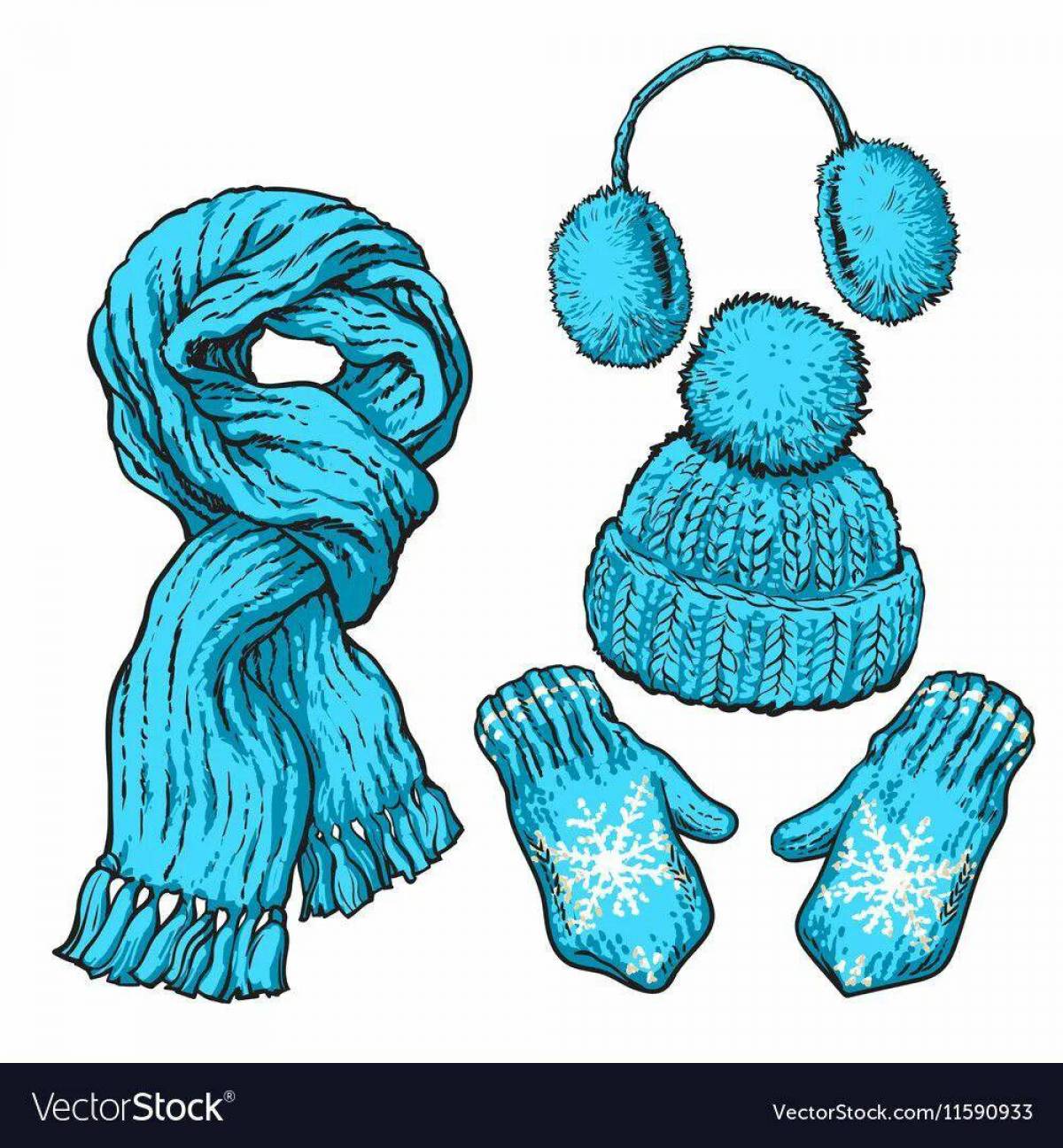 Шапка и шарф для детей #8
