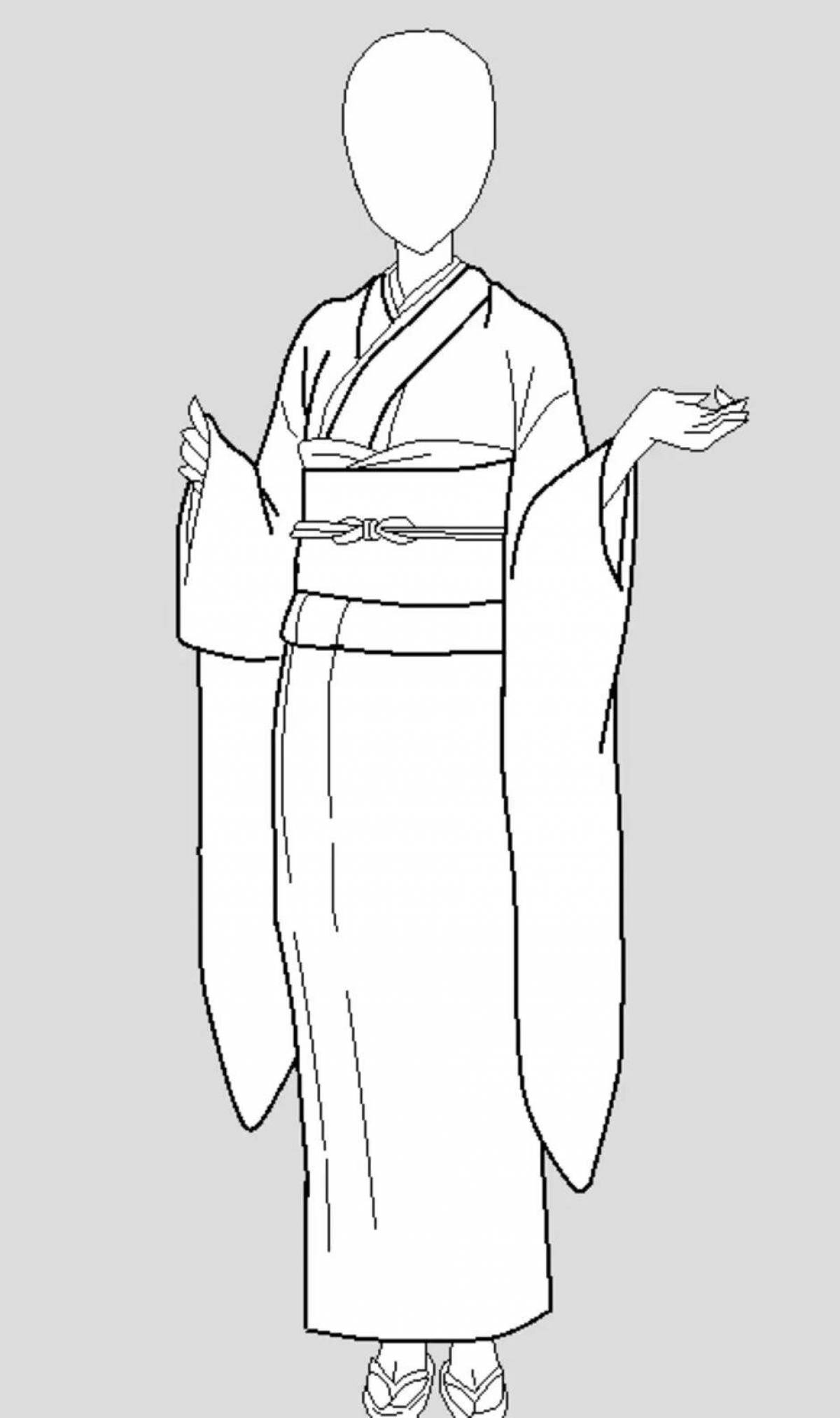 Японка в кимоно рисунок 4 класс #26